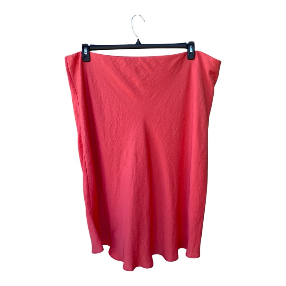 A New Day Coral Midi Skirt Size 3X